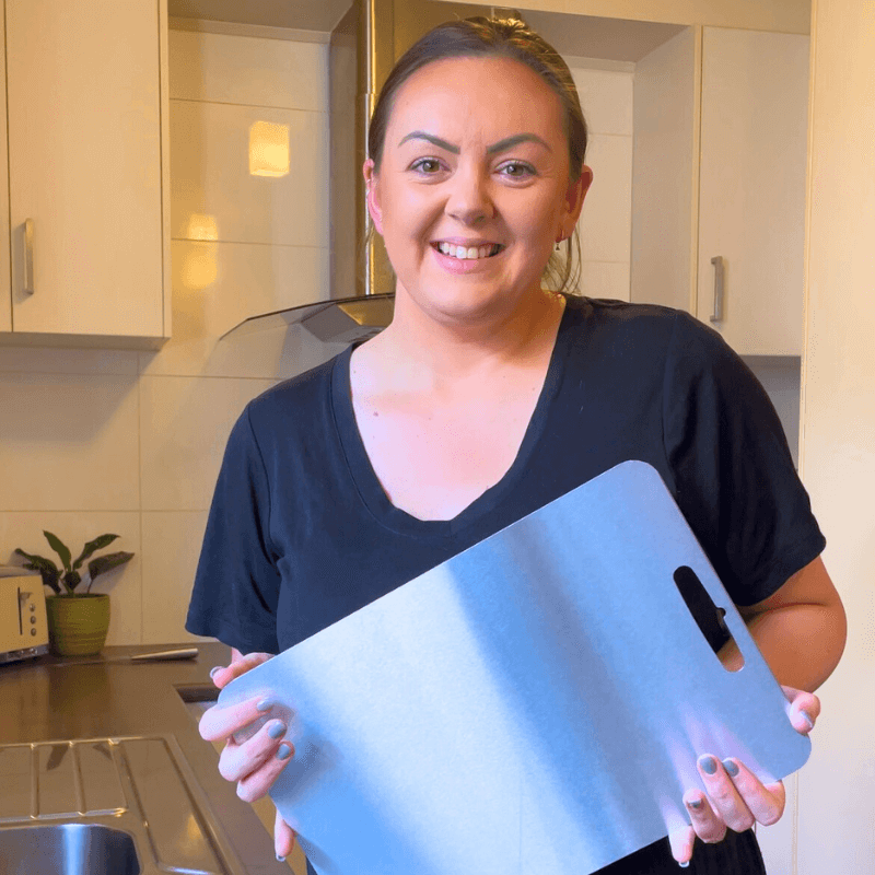 SteelChef™ Premium Stainless Steel Prep Board