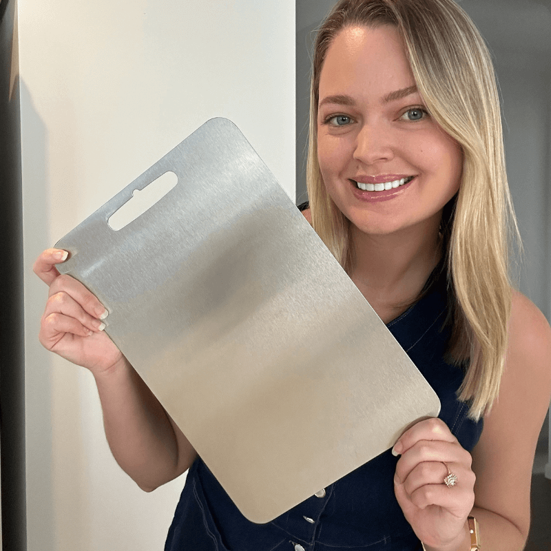 SteelChef™ Premium Stainless Steel Prep Board