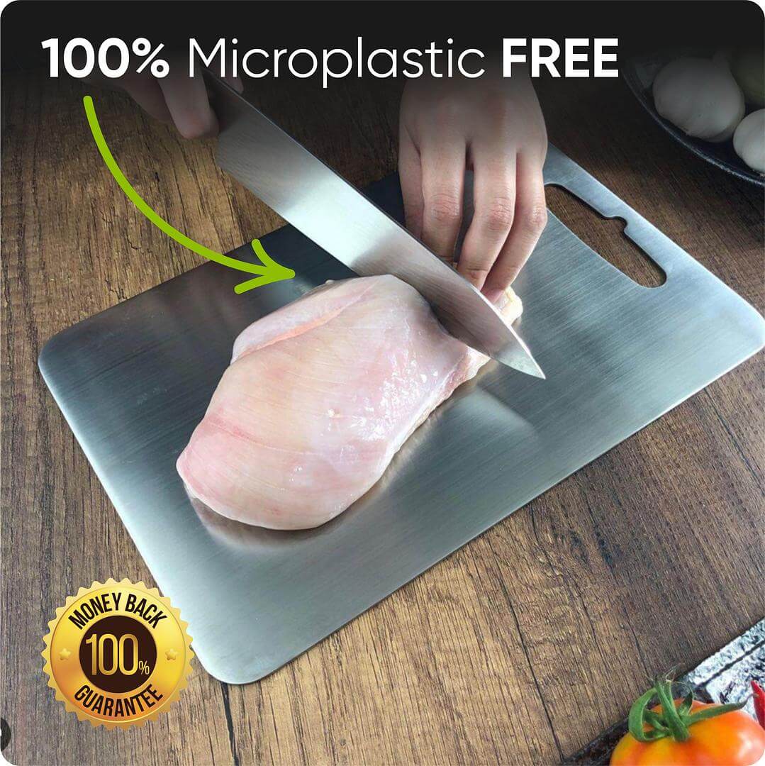 SteelChef™ Premium Stainless Steel Prep Board
